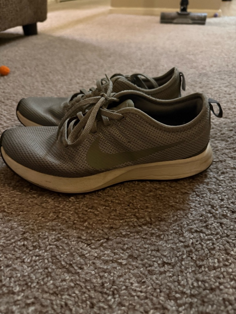 Nike green mesh Running Sneakers with Olive Swoosh